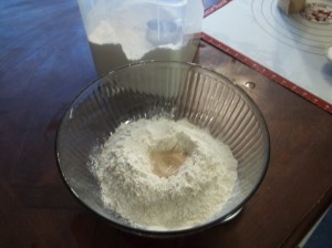 18 ounces flour and 1 teaspoon yeast